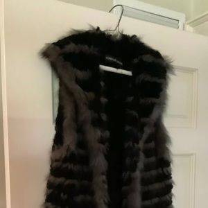 Adrienne landau fur vest size M